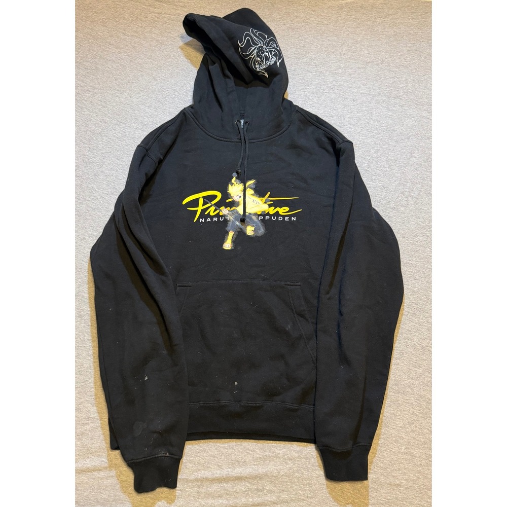 Primitive x Naruto Shippuden Black Hoodie Nine-Tails Graphic Mens Size Medium